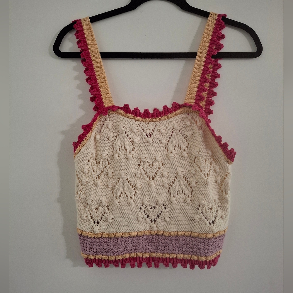 Zara Strappy Crochet Top - Picture 3 of 8